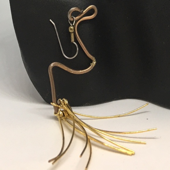 Whimsical Dangle Shoulder sweeper Earrings m - Picture 2 of 5